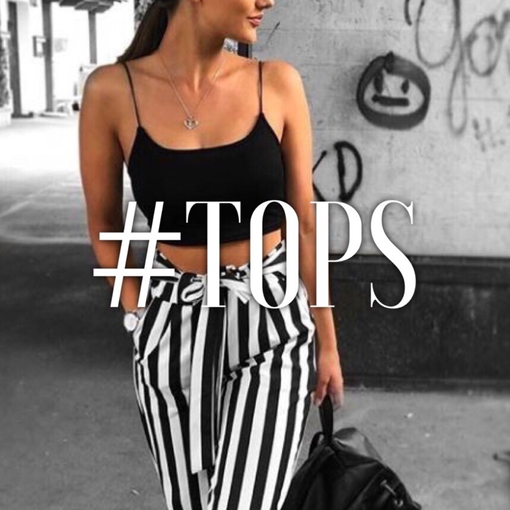 ** TOPS // T-SHIRTS // CROP TOPS // TANK TOPS **
